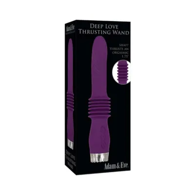 A e Deep Love Thrusting Wand Silicone Rechargeable Purple