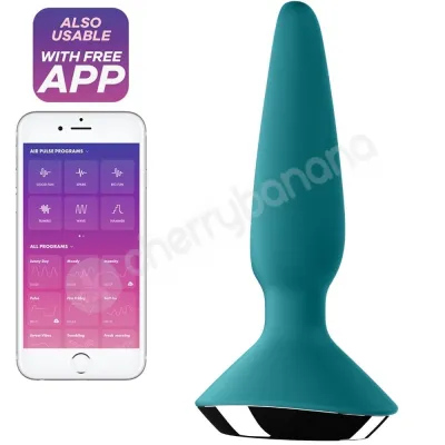 Satisfyer Plug Ilicious 1 Green 5 3 Vibrating Silicone Butt Plug