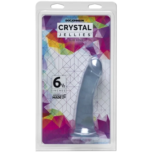 Doc Johnson Crystal Jellies Slim Dong 6.5" Dildo