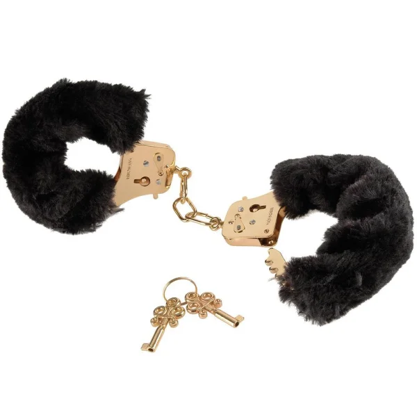 FETISH FANTASY GOLD DELUXE FURRY CUFFS