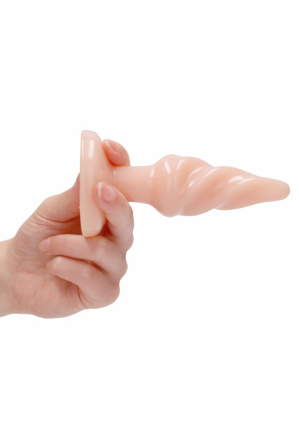 Butt Plug - Rounded - 5 Inch - Flesh - Male Butt Plug