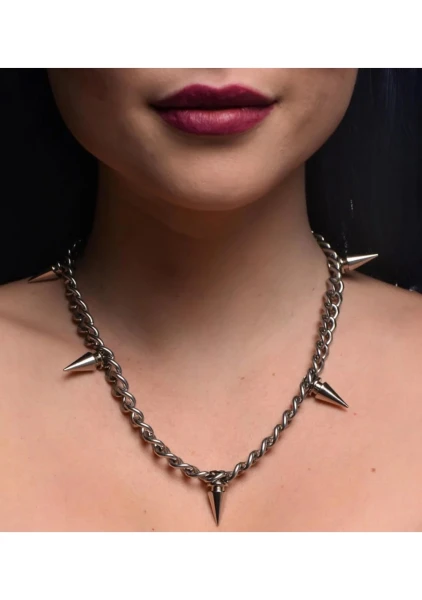 Master Series Punk Spiked Necklace