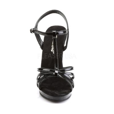 4 1 2 inches Stiletto Heel T Strap PF Sandal