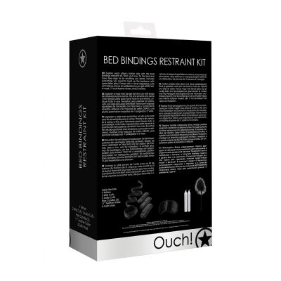 Bed Bindings Restraint Kit Black BDSM Anal Toys