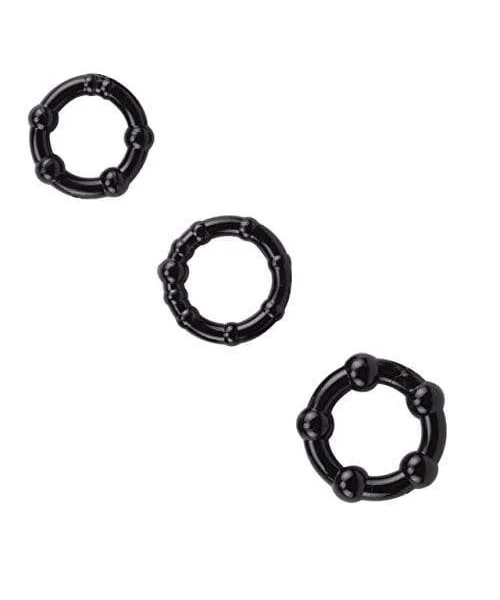 Set of 3 Beaded Cock Rings