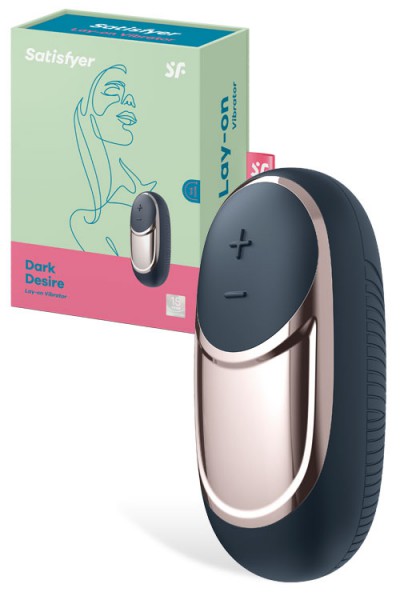 Satisfyer Dark Desire 3.7" Lay On Clitoral Vibrator