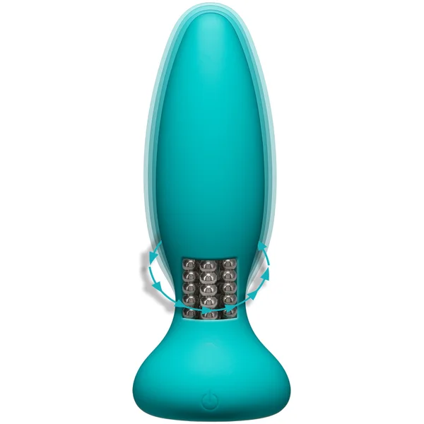 A-Play Rimmer Experienced Rechargeable Silicone Anal Plug With Remote By Doc Johnson - Teal — image 7 of 9