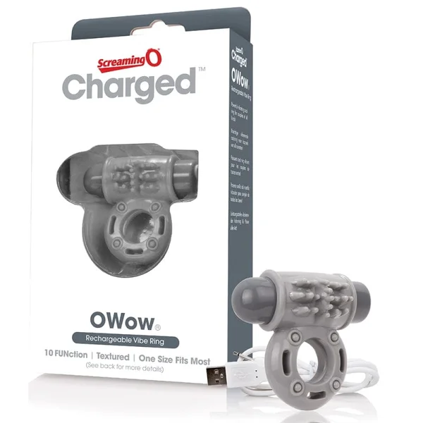 Charged O Wow Rechargeable Vibrating Cock Ring By Screaming O - Blue — image 18 of 23