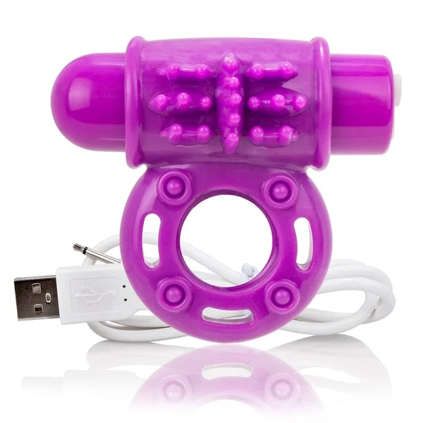 Charged O Wow Rechargeable Vibrating Cock Ring By Screaming O - Blue — image 22 of 23