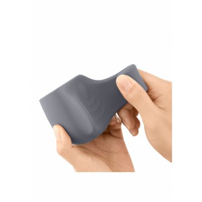 Penis Play Silicone Attachment Grey Pussy Massage