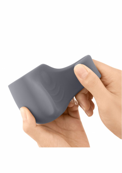 Penis Play Silicone Attachment - Grey - Pussy Massage