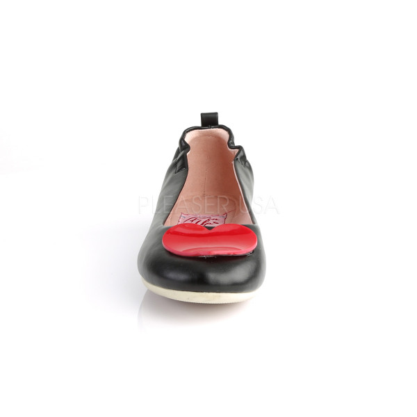 Round Toe Foldable Flats W/ Heart Adornment — image 6 of 8