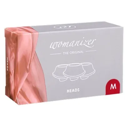 Womanizer Premium Classic Silicone Heads 3 Pack Red Medium