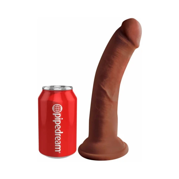 King Cock Plus 8 In. Triple Density Cock Brown