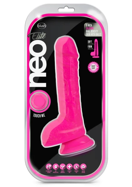 Neo Elite 9 Inch Dual Density Silicone Cock