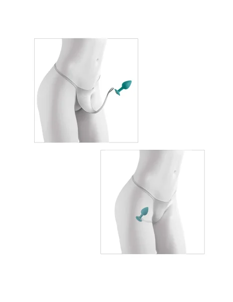 Hookup Panties Crotchless Secret Gem - White - Small - Large