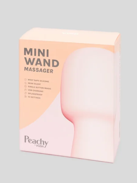 Vush Peachy Rechargeable Silicone Mini Wand Massager