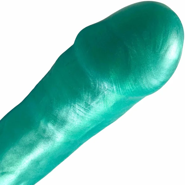 Bella Dual Density Silicone 8.5 Inch Dildo By Uberrime - Sea Foam