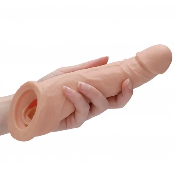 RealRock 8 Inch Penis Sleeve Flesh Pink