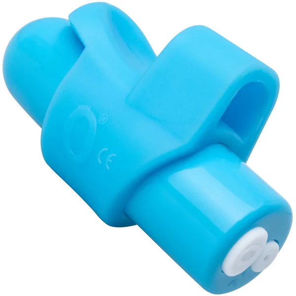 Charged CombO Kit #1 Silicone Cock Ring & Fingertip Sleeve By Screaming O - Blue — image 8 of 10