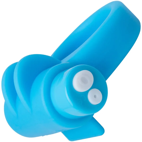 Charged CombO Kit #1 Silicone Cock Ring & Fingertip Sleeve By Screaming O - Blue — image 7 of 10
