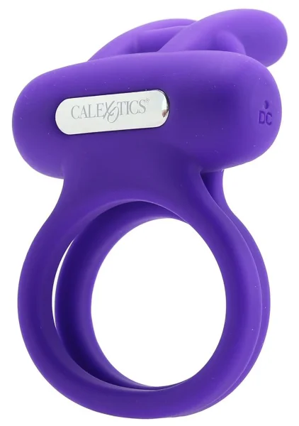 Silicone Rechargeable Dual Rockin' Rabbit Cock Ring — image 8 of 15