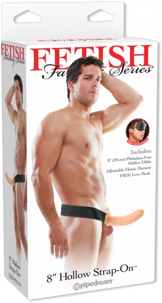 8" Hollow Strap On