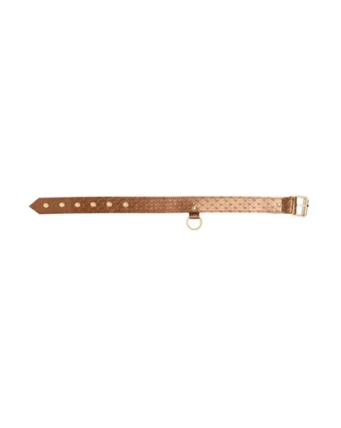 X-play Quilted Collar And Leash - Brown