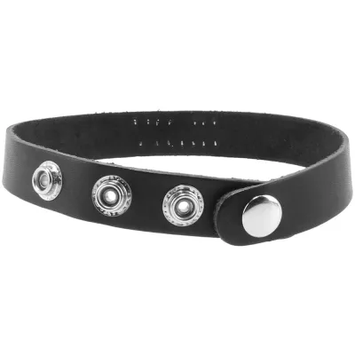 F k Me Leather Word Band Collar
