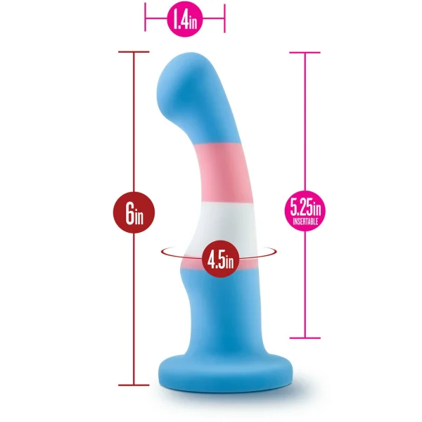 Avant Pride P2 True Blue G-Spot Silicone Dildo