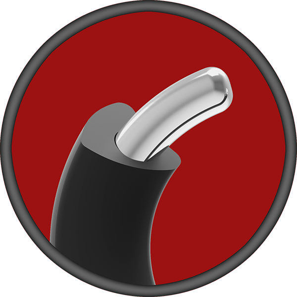 Metal + Silicone 35mm Cock Ring
