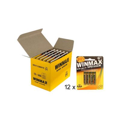 Aaa Winmax Super Alkaline Batteries Bp 4 12pk Aaa