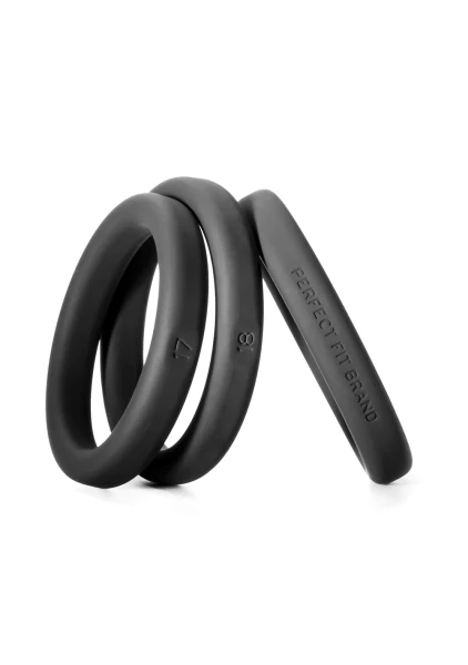 Perfect Fit Xact-Fit Silicone Cock Rings 3-Packs Incremental Sizes