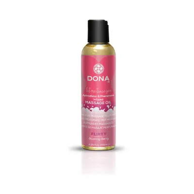 Dona Scented Massage Oil Flirty Blushing Berry 3 75oz