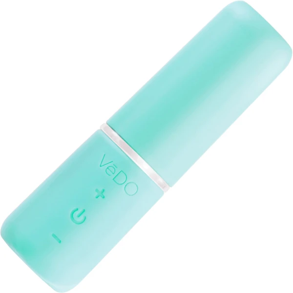 Retro Rechargeable Bullet Vibe in Turquoise