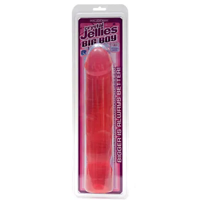 Doc Johnson Crystal Jellies Big Boy Pink 12in