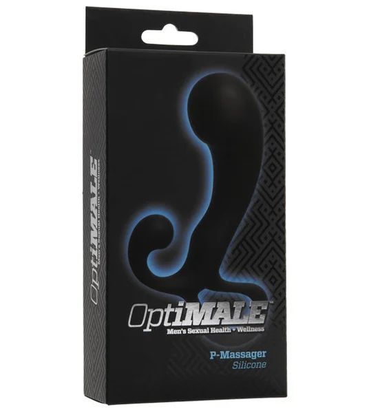 OptiMALE P-Massager Silicone Prostate Massager By Doc Johnson - Black — image 5 of 6