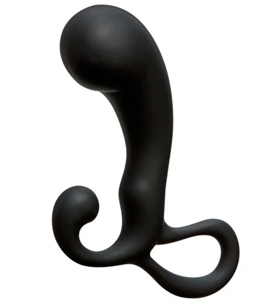 OptiMALE P-Massager Silicone Prostate Massager By Doc Johnson - Black — image 6 of 6