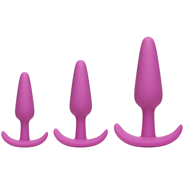 Mood Naughty 1 Silicone Butt Plug Trainer Set by Doc Johnson - Pink — image 7 of 8