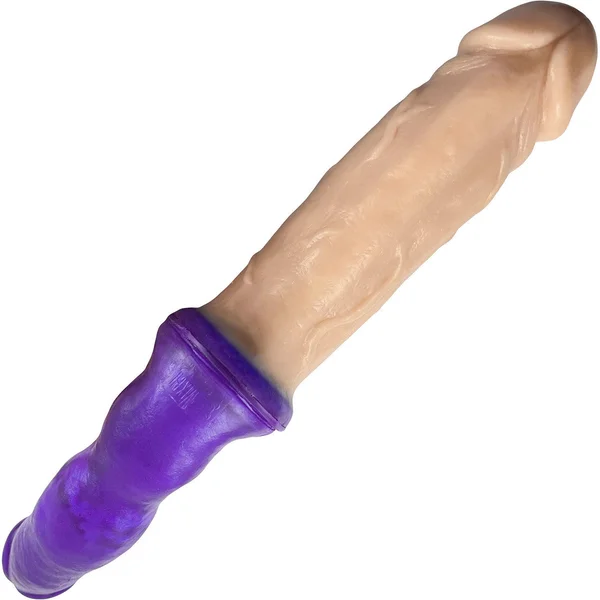 Peacemaker VixSkin Silicone Double Dildo By Vixen - Vanilla — image 9 of 10