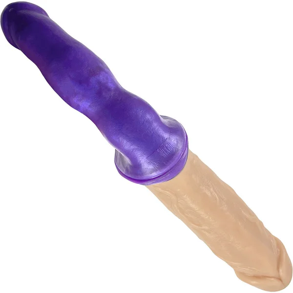 Peacemaker VixSkin Silicone Double Dildo By Vixen - Vanilla — image 10 of 10