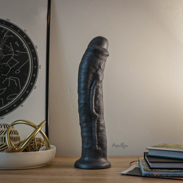 SquarePegToys® Leo Harness SuperSoft Bronze Silicone Dildo with Suction Cup