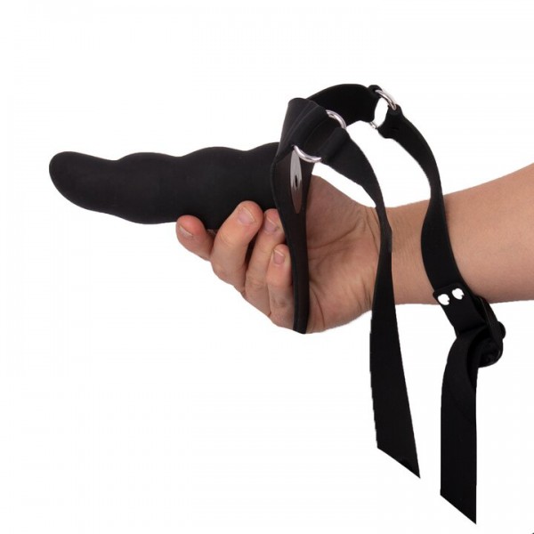 Bondara Wave Rider Black Silicone Strap-On
