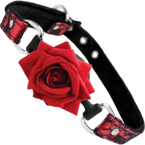 Master Series Full Bloom Silicone Rose Gag