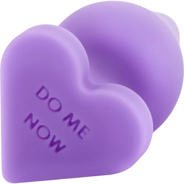 Naughty Candy Heart Butt Plug - "Do Me Now"