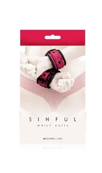 Sinful - Wrist Cuffs (Pink)