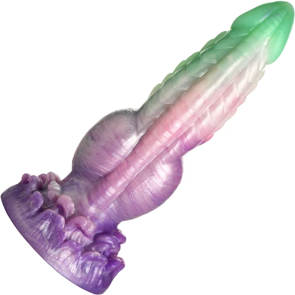 Aqua Phoenix 8.5" Silicone Suction Cup Dildo By Creature Cocks
