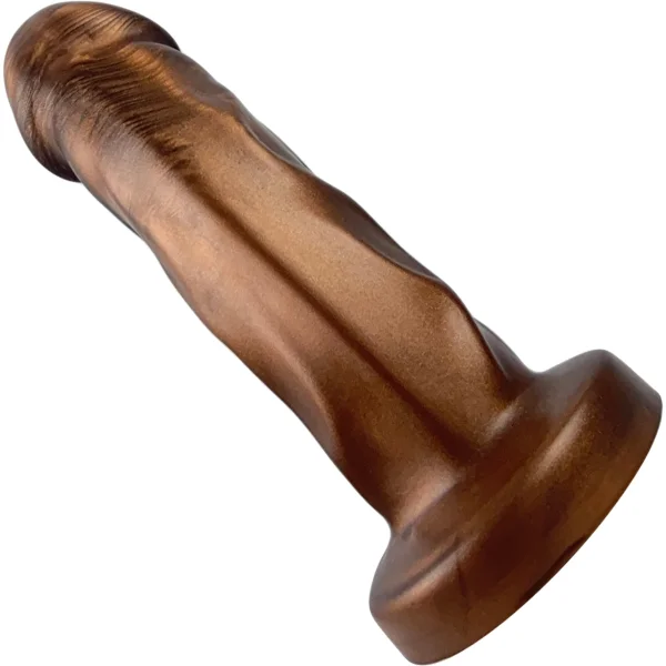 Splendid Dual-Density Silicone Dildo By Uberrime - Medium, Toffee