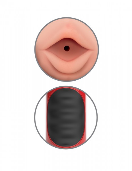 Mega Grip Vibrating Mouth Stroker