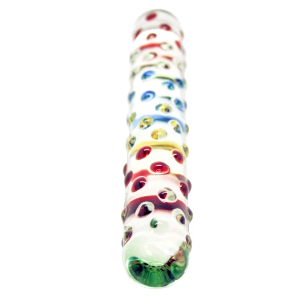 Smooth Nubby Glass G-Spot Dildo